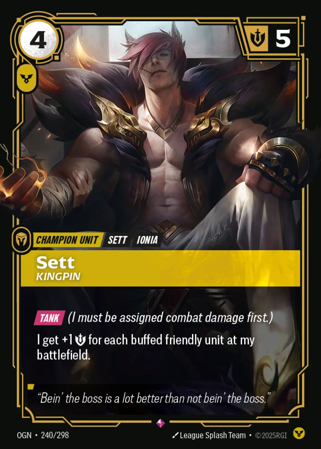 Sett, Kingpin