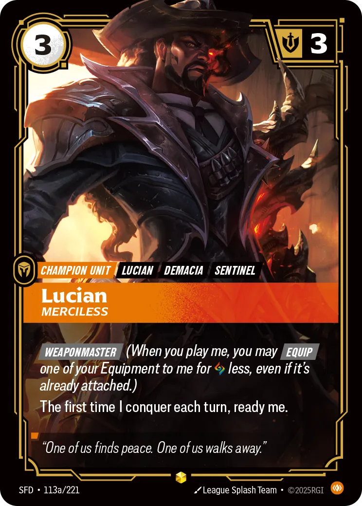 Lucian, Merciless (Showcase)